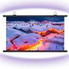 BEVUPAAERE 30 40 50 60 72inch Ceiling Projector Screen Pull Down Portable Movie Screen HD Projection Screen for Home Theater Backyard Office Video Game, Easy Roll Up(50 Inch (16:9)) view 1