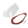Partuto 1 Pcs Universal Shark Fin Antenna Cover Signal Roof Aerial for Car SUV Truck ABS Material with Adhesive Base White view 1