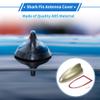 VekAuto Shark Fin Antenna Cover, AM/FM Signal Roof Aerial Universal for Car Auto SUV Truck ABS Material with Adhesive Base Gold Tone view 2
