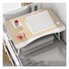 Adjustable Laptop Stand Bed Table,Drawer/Card Slot/Cup Holder/Bracket/Folding Leg Portable Bed Tray Table,Dining Writing Tray Write (Grey 23.6inchs) view 1