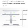 Adjustable Laptop Stand Bed Desk,USB Cooling Fan/Soft Hand Rest/Folding Leg Portable Bed Tray Table,Dining Work Writing Write (Pink 20.9inchs) view 4