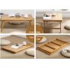 Foldable Laptop Desk,Bamboo Portable Laptop Bed TableSturdy Laptop Stand Tray Table Reading Desk Laptop Bed Table for Reading,Drawing,Writing,Working,Bamboo,Brown Fashionable view 3