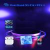 Boannice 4k 1080P Full HD Projector, LED Home Theater Projector for Mobile Phone/TV Stick/PC with WiFi 6, BT 5.0, Auto Keystone Correction, 180-degree Rotation, Integrated Android 11.0 OS view 4