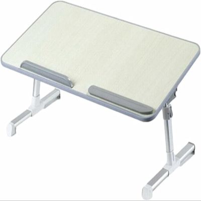 Adjustable Folding Laptop Table Lap Desk Bed Computer Tray Stand 4 Levels 5 Heights Foldable Portable for Watching Movie Foldable Computer Desk Efficency