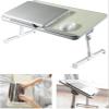 Adjustable Folding Laptop Table Lap Desk Bed Computer Tray Stand 4 Levels 5 Heights Foldable Portable for Watching Movie Foldable Computer Desk Efficency view 3