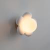 OUZVI Nordic Wall Sconce Lighting Globe Glass Wall Lamp, G9 Children's Room Wall Mount Light Fixture Flower Shape Sconces, Fairy Cartoon Wall Lamps for Girls Bedroom Nursery (Blanc) view 1