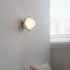 OUZVI Nordic Wall Sconce Lighting Globe Glass Wall Lamp, G9 Children's Room Wall Mount Light Fixture Flower Shape Sconces, Fairy Cartoon Wall Lamps for Girls Bedroom Nursery (Blanc) view 2