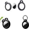 2 Pack Protective Case Compatible with Airtag, Airtag Case Cover Tracker Holder Keyring Silicone Case with Keychain for Keys Bags Luggage Dog Cat Pet Collar, view 3