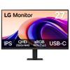 LG 27U631A-B 27-inch QHD (2560 x 1440) IPS Computer Monitor, 100Hz, 5ms, HDR10, Reader Mode, Flicker Safe, HDMI, USB Type-C 15W PD, Black view 1