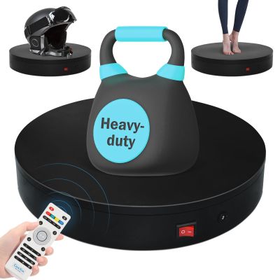 12.6In Remote Motorized Electric Turntable Rotating Display Stand Rotating Platform Photography Turntable motorized lazy susan base giratoria para for Photography,3D Scanner,(Load Range:88~300lbs)