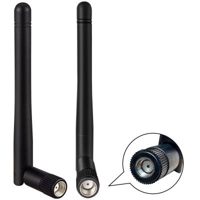 KHIYQILO WiFi Antenna Dual Band 2.4GHz 5.8GHz MIMO 3dBi RP-SMA Connector Set of 2 Antenna for WLAN Router Wireless Network Card Security IP Camera Video Surveillance Monitor Bluetooth Antenna