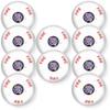 ELSTWC Pack of 10 Lens Strobes, White; Fire Lettering; Clear Lens; LED; Ceiling Mounting; Indoor; 15/30/75/110/150/177 cd; 24V; Low-Profile Design; Mounting Plate Included view 1