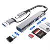 3&1 Bundle Includes 5&1 USB-C, USB 2.0, USB 3.0, Micro-SD, Standard-SD Docking Station with Complementary 32GB Micro-SD Card and 4 EA Silicone Data Cable Ties view 2