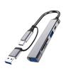 3&1 Bundle Includes 5&1 USB-C, USB 2.0, USB 3.0, Micro-SD, Standard-SD Docking Station with Complementary 32GB Micro-SD Card and 4 EA Silicone Data Cable Ties view 3