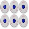 ELSTWC-ALB Pack of 6 Lens Strobes, White; Alert Lettering; Blue Lens; LED; Ceiling Mounting; Indoor; 15/30/75/110/150/177 cd; 24V; Low-Profile Design; Mounting Plate Included view 1