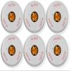 ELSTWC-ALA Pack of 6 Lens Strobes, White; Alert Lettering; Amber Lens; LED; Ceiling Mounting; Indoor; 15/30/75/110/150/177 cd; 24V; Low-Profile Design; Mounting Plate Included view 1