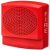ELSPKR Pack of 10 High-Fidelity Speakers, Red; FIRE Lettering; NO Lens; Wall Mounting; 1/8W Up to 2W (5W 70V), 25 or 70 VRMS Operation; Indoor; Low-Profile Design; Mounting Plate Included view 2
