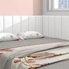3D Kids Anti-Collision Wall Stickers, Thicken Tatami Nursery Wall Stickers, Peel and Stick Headboard, Upholstered Wall Panels for Bedroom Dojo Play Room,White,30x60cm 2 PCs view 1