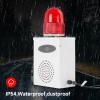 EO KHEOY Outdoor Alarm Siren Industrial Waterproof 120dB Adjustable Emergency Security Siren with Strobe Light Building Warehouse Commercial Factory School AC220V view 4