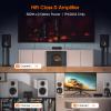 Douk Audio A5 2 Channel TPA3255 Stereo Amp, 300 Watts x2 Mini Hi-Fi Audio Power Amplifier Class D for Home Theater System, Passive Bookshelf Tower Speakers with High-Pass Filter + 32V Power Supply view 2