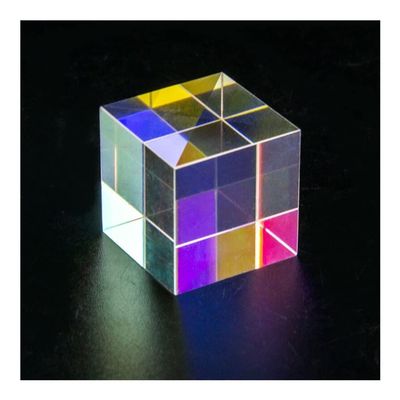 JOEBO Microscope Kit 1pc 18/20/23/25mm Glass Cube Dichroic Prism X-Cube Prisms Fit for Photographic Beam Splitting Decorate Gifts Rainbow Glass Microscope Lens Adapters(23x23x23mm)