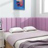 3D Kids Anti-Collision Wall Stickers, Thicken Tatami Nursery Wall Stickers, Peel and Stick Headboard, Upholstered Wall Panels for Bedroom Dojo Play Room,Purple,30x60cm 2 PCs view 2