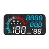 QWHJSP Car HUD Head Up Display for Honda HR-V 2023 2024 2025,USB Port Smart Gauge CompassTime Driving Distance GPS Speedometer Overspeed Fatigue Driving Alarm,A view 1