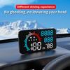 QWHJSP Car HUD Head Up Display for Honda HR-V 2023 2024 2025,USB Port Smart Gauge CompassTime Driving Distance GPS Speedometer Overspeed Fatigue Driving Alarm,A view 2