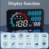 QWHJSP Car HUD Head Up Display for Honda HR-V 2023 2024 2025,USB Port Smart Gauge CompassTime Driving Distance GPS Speedometer Overspeed Fatigue Driving Alarm,A view 3