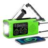 NOAA Emergency Weather Radio, 4000mAh Weather Alert Radio Solar Charging, Hand Crank & USB Charged, AM/FM with LED Flashlight, Reading Lamp, SOS Alarm, Headphone Jack for Outdoor Indoor view 1