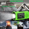 NOAA Emergency Weather Radio, 4000mAh Weather Alert Radio Solar Charging, Hand Crank & USB Charged, AM/FM with LED Flashlight, Reading Lamp, SOS Alarm, Headphone Jack for Outdoor Indoor view 3