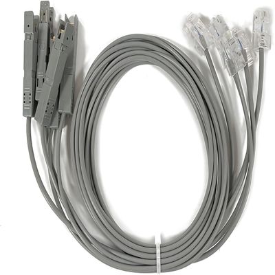 5Pcs 110 Test Head to RJ45 Cable, 1m Voice Test Cord for 110 Phone Line Telecom Wire Alligator Clip