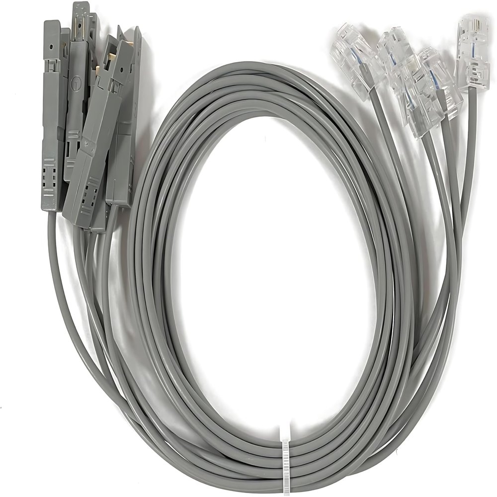 5Pcs 110 Test Head to RJ45 Cable, 1m Voice Test Cord for 110 Phone Line Telecom Wire Alligator Clip