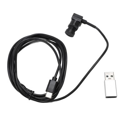 1080P Webcam with Microphone, Type C Web Camera, Fixed Focus, Plug and Play USB Webcam with Adapter for Laptop, Phone, Video Conferencing, Streaming and Online Learning, 4.92ft
