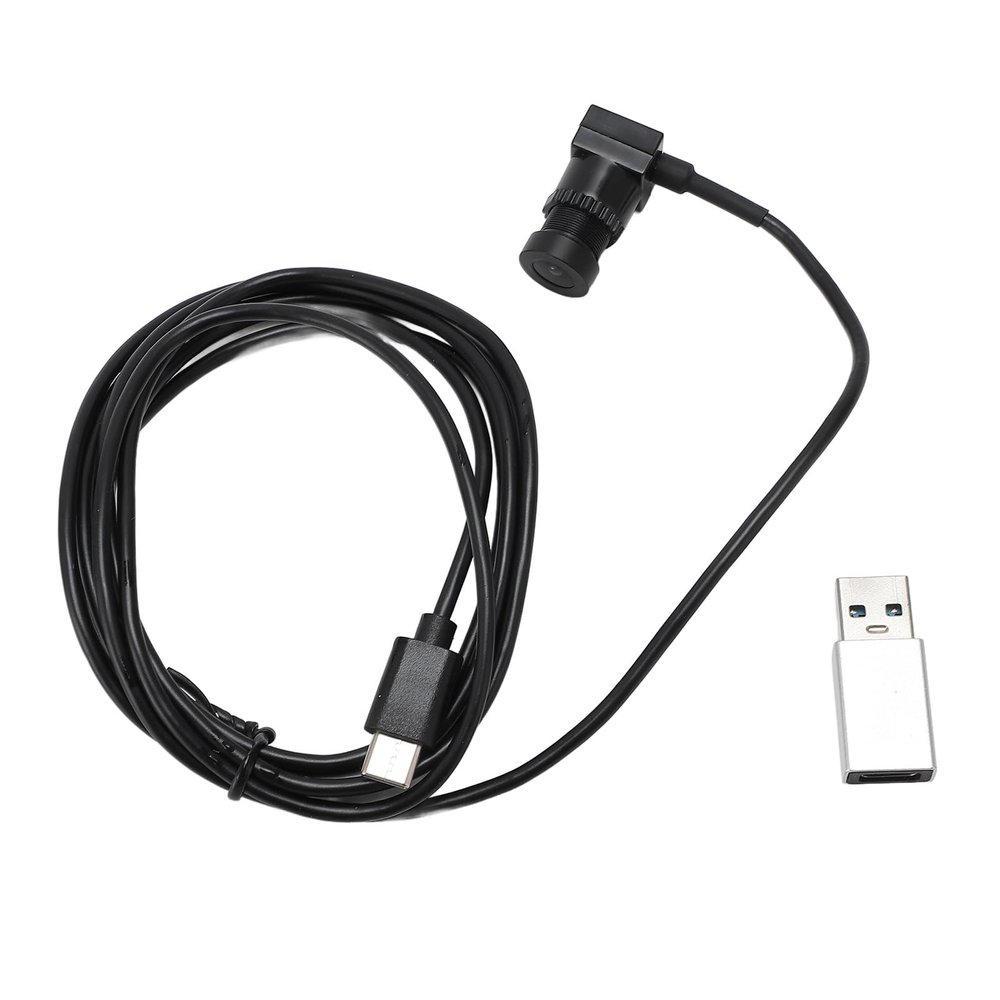 1080P Webcam with Microphone, Type C Web Camera, Fixed Focus, Plug and Play USB Webcam with Adapter for Laptop, Phone, Video Conferencing, Streaming and Online Learning, 4.92ft