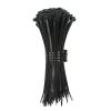AXPTI 100 PCS Self-Locking Plastic Nylon Tie Black 5X300 Cable Tie Fastening Ring 3X200 Cable Tie Zip Wraps Strap Nylon Cable Tie Set(4x200mm) view 1