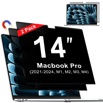 ZOEGAA Magnetic Privacy Screen for Macbook Pro 14 Inch (2021-2026, M1, M2, M3, M4, M5, Pro, Max), Removable Laptop Privacy Screen, Anti Blue Light Glare Filter for Mac Pro 14.2" Laptop Computer