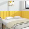 3D Kids Anti-Collision Wall Stickers, Thicken Tatami Nursery Wall Stickers, Peel and Stick Headboard, Upholstered Wall Panels for Bedroom Dojo Play Room,Yellow,30x60cm 3 PCs view 2