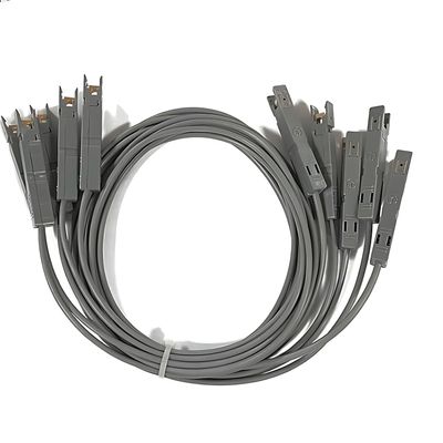 5Pcs 110 Test Head to 110 Cable, 0.5m Voice Test Cord for 110 Phone Line Telecom Wire Alligator Clip
