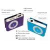 Mini Portable USB MP3 Player Mini Clip MP3 Waterproof Sport Compact Metal Mp3 Music Player with TF Card Slot (Orange) view 2