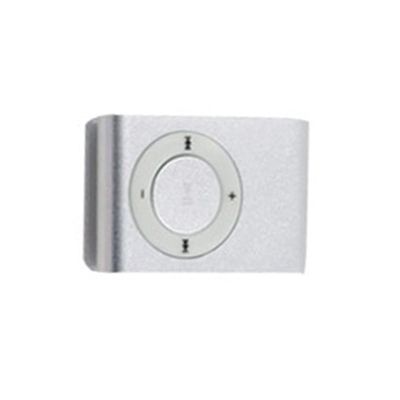 Mini Portable USB MP3 Player Mini Clip MP3 Waterproof Sport Compact Metal Mp3 Music Player with TF Card Slot (Silver)