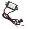 12V to 5V Micro USB Voltage Converter, Step-Down Regulator for Car, 3A Output, IP67 Waterproof, 15W Power, 50cm Cable view 2