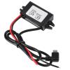 12V to 5V Micro USB Voltage Converter, Step-Down Regulator for Car, 3A Output, IP67 Waterproof, 15W Power, 50cm Cable view 4