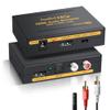 avedio links 4K HDMI Audio Extractor Splitter, 4K@60Hz HDMI Audio Converter Adapter + Optical Toslink SPDIF + L/R Stereo Compatible with Fire Stick, Blu-Ray Player (4K 60Hz Black) view 1