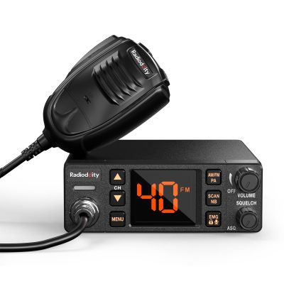 Radioddity CB-606 PRO CB Radio, AM/FM/PA Mobile Transceiver with 4W Power Output, 2.2 Amber Color Display, Instant Emergency Channel 9/19, VOX, NB/ASQ/SQ, Advanced Cooling Structure