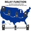 Ruyage X30 Nationwide Lifetime Free 4G+UHF Walkie Talkies | Global Unlimited Range Dual Mode 2 Way Radios, Relay Function, 4000mAh, for Job Site with SIM Cards(2 Pack view 2