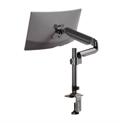 Adjustable Monitor Arm Single Monitor Arm, Adjustable Single Monitor Desk Mount Fits Max 35 Inch, 22.0 lbs, Gas Spring Alloy Monitor Mount Arm with Clamp and Grommet Base Monitor Arm Mount