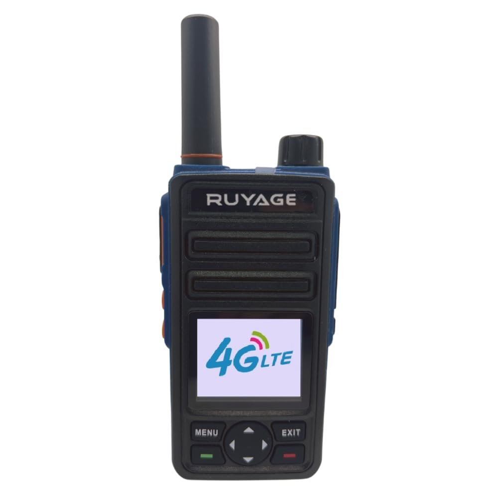 Ruyage RY58 Radio with PTT Button WiFi Walkie Talkies Long Range 100 Miles 1.77inch LCD Screen Push-to-Talk for Zello Android