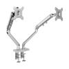 Adjustable Monitor Arm Dual Monitor Mount for 17"-32" Screens, Mechanical Spring Monitor Desk Mount, Fully Adjust Dual Monitor Arm with C-clamp, Holds up to 19.8lbs per Arm Monitor Arm Mount view 1