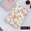 Floral Case for iPad Pro 13 inch (M4) 2024 Case Flower Pattern Cute Slim Leather Folio Smart Cover with Pencil Holder Auto Sleep/Wake,Color D view 2